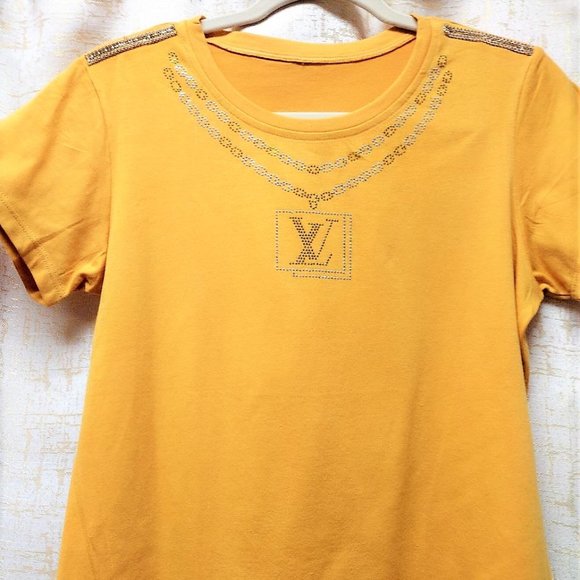 LVRhinestone HANDMADE, Ladies Tee, Bling T-Shirt, Perfect Gift. - Picture 3 of 5